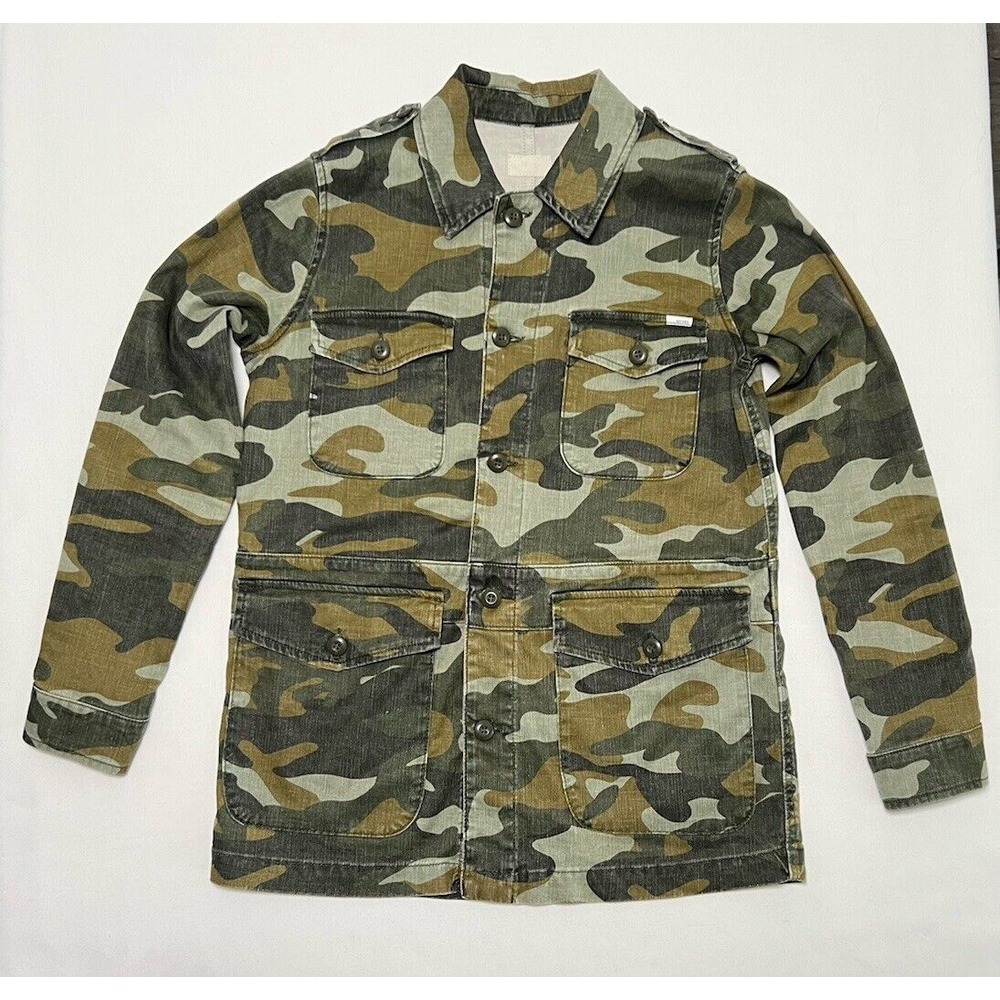 MOTHER The‎ Loose Veteran Jacket Desert Print Camo Women's Size XS Extra Small